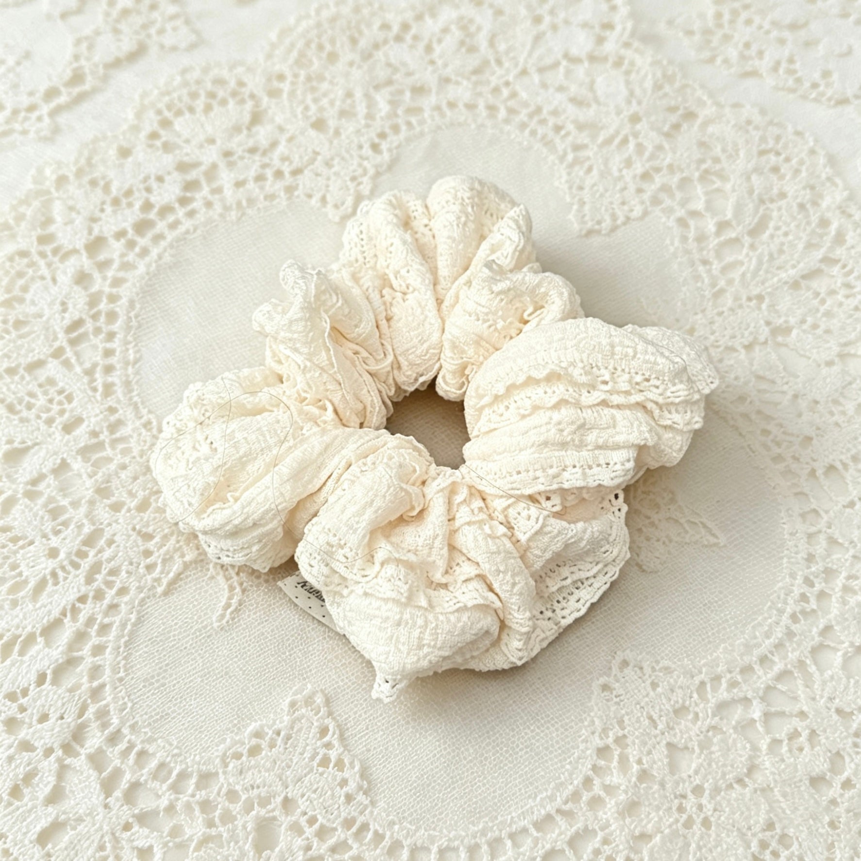 White Cloud Hair Tie｜白色云朵发圈