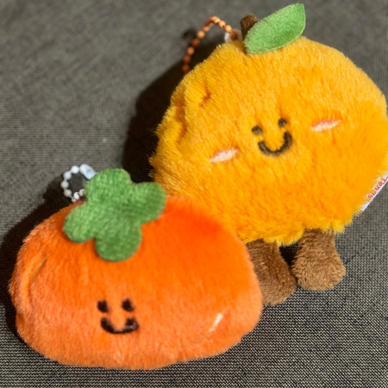 Orange and Persimmon Keychain｜橘子和柿子挂件