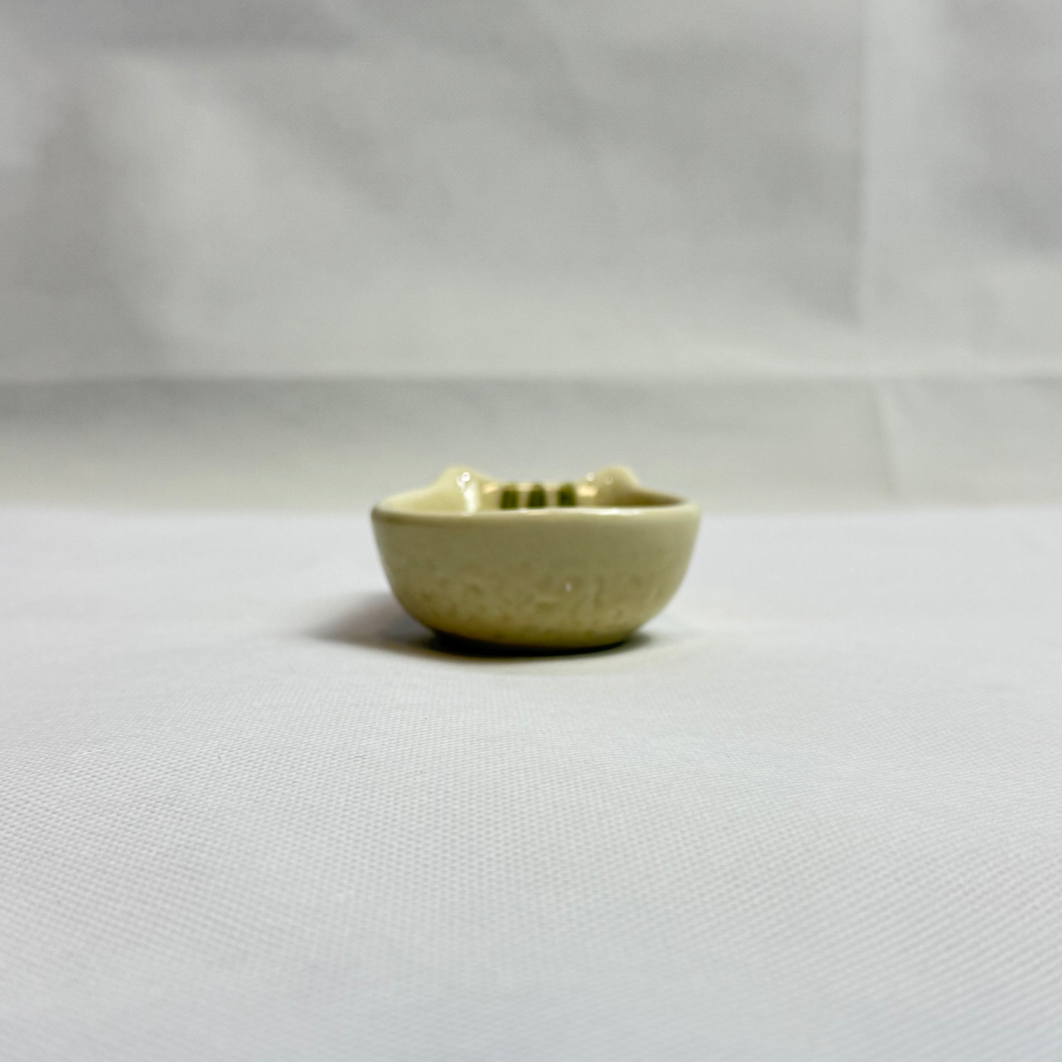 Green Kitty Sauce Dish｜绿色小猫酱料碟