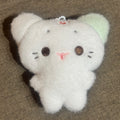 Pink Heterochromia Cat Keychain｜粉色异色耳朵小猫挂件