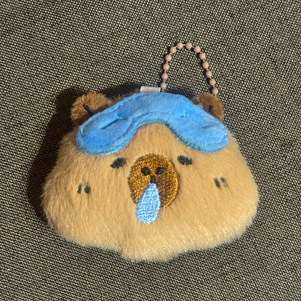 Sleeping Sloth Capybara Keychain｜睡着的卡皮巴拉挂件