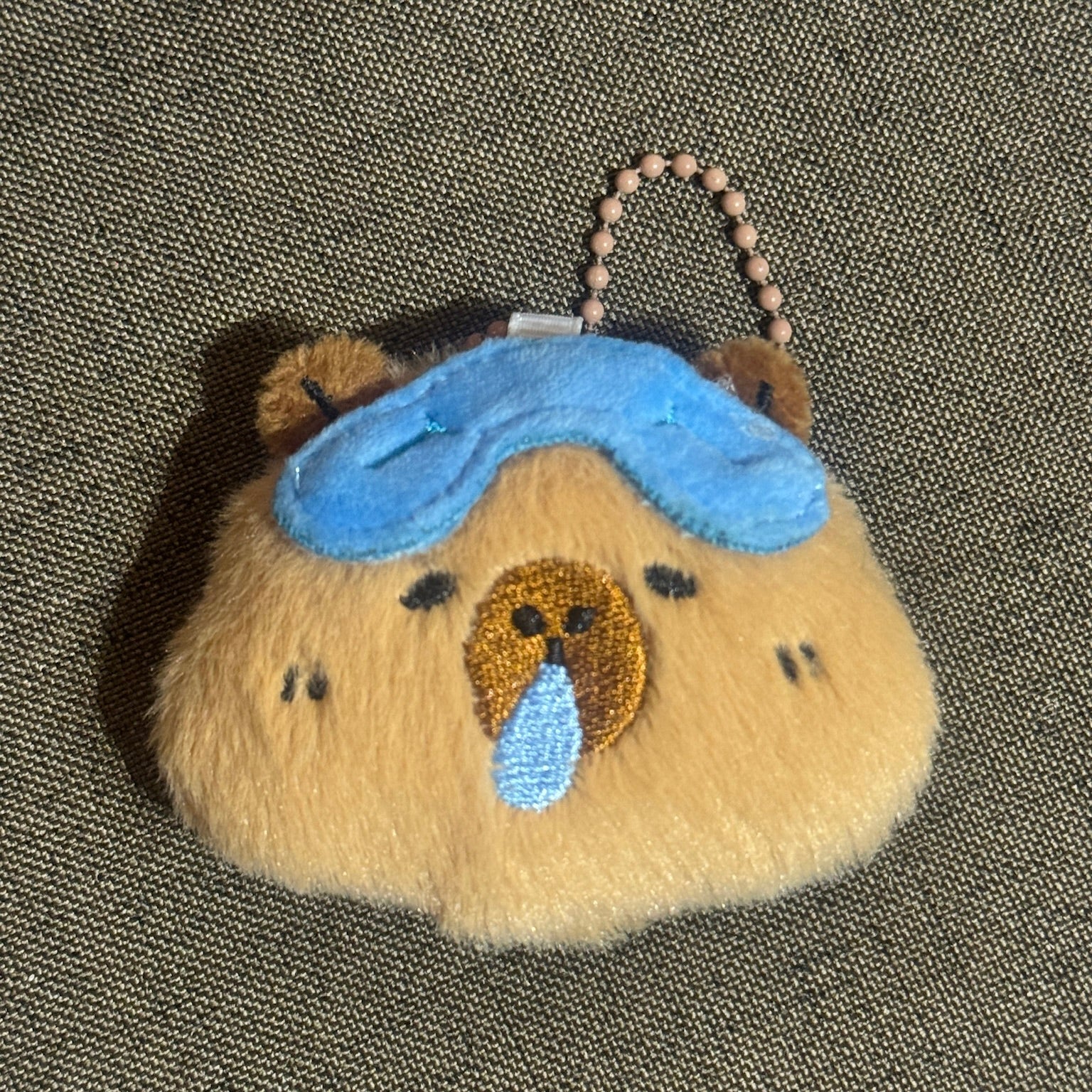 Sleeping Sloth Capybara Keychain｜睡着的卡皮巴拉挂件
