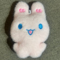 Pink Heart-Eared Bunny Keychain｜粉色爱心耳兔挂件