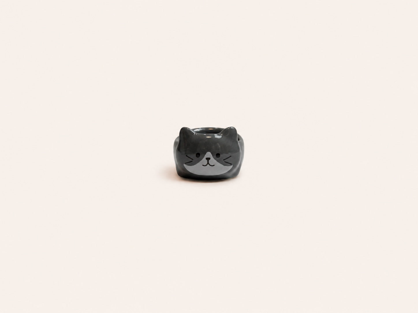 Grey Cat Sauce Dish｜灰色小猫酱料碟