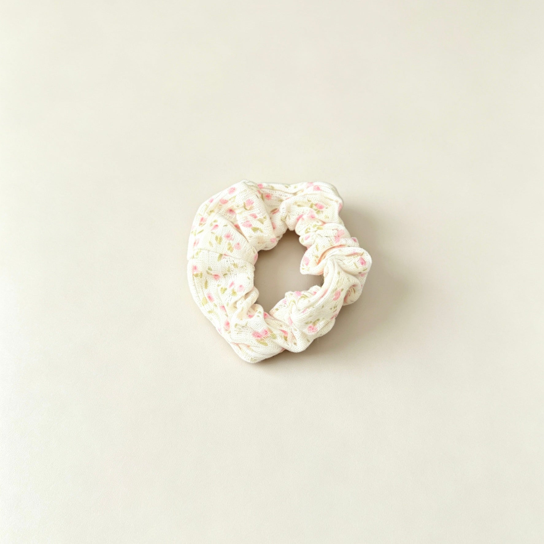Pink Floral Hair Tie｜粉色碎花发圈