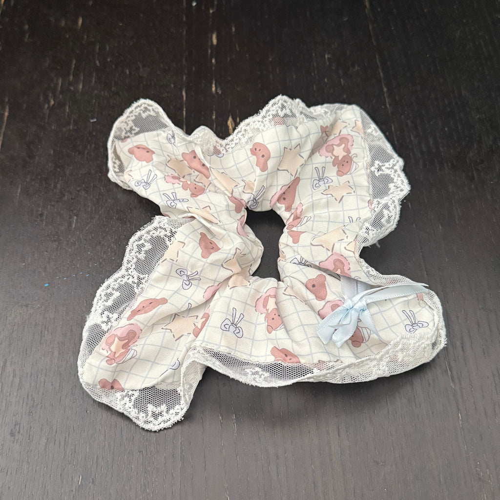 Bear Star Lace Hair Tie｜小熊星星蕾丝发圈
