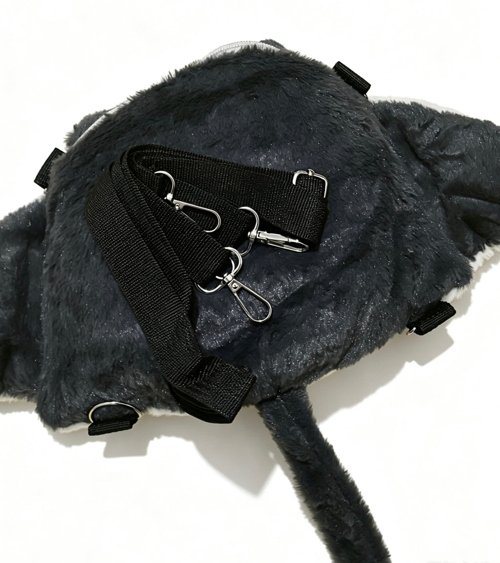 pre-order‼️Devil Fish Multi-way Wear Plush Backpack｜售罄魔鬼鱼多用毛绒包