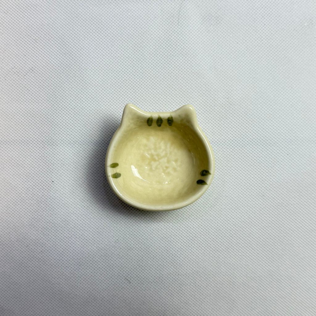Green Kitty Sauce Dish｜绿色小猫酱料碟