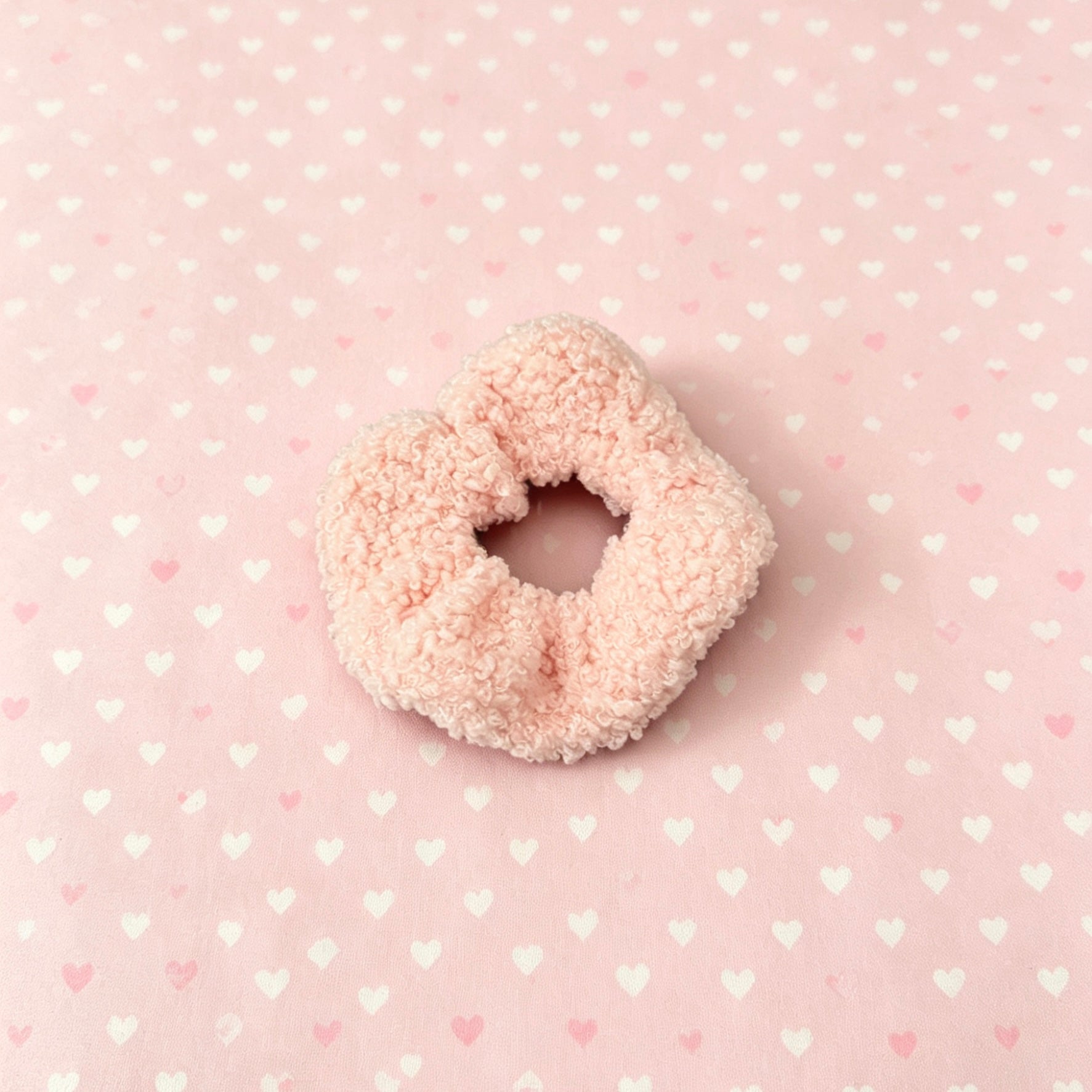 Fluffy Pink Hair Tie｜毛茸茸的粉色发圈