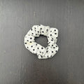 Black Polka Dot White Hair Tie｜黑色波点白色发圈
