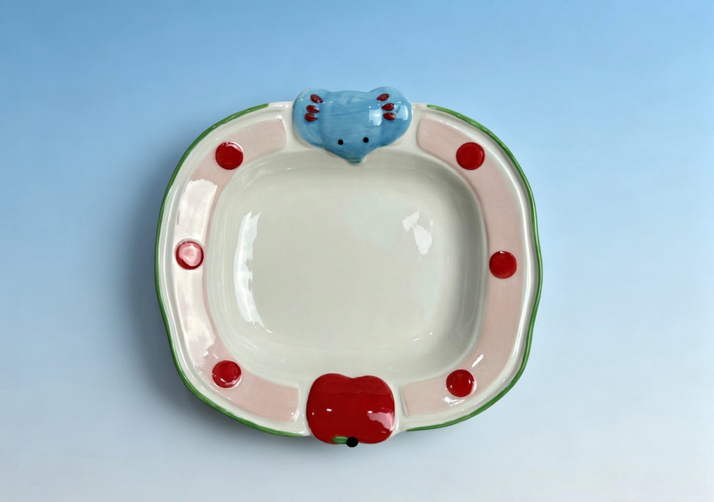 Elephant & Apple Plate｜小象和苹果碟子