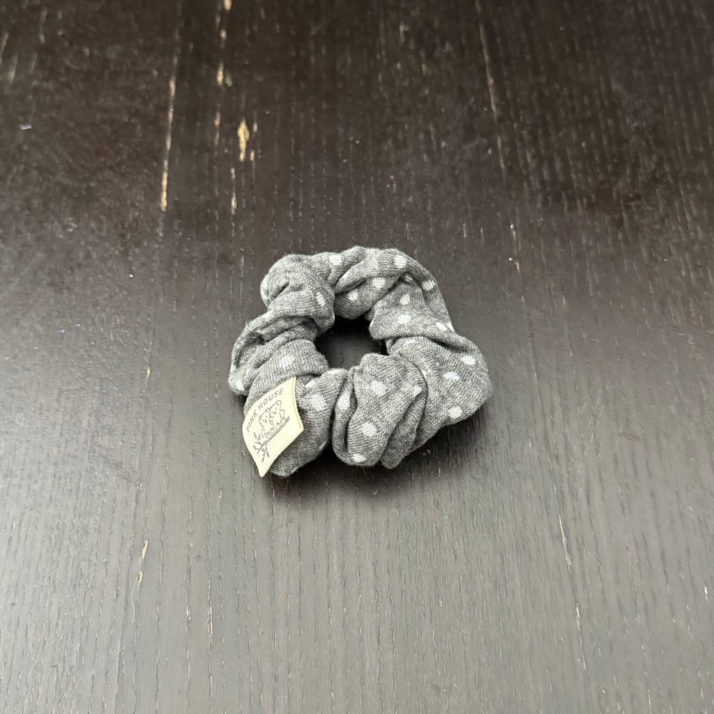 Grey Polka Dot Hair Tie｜灰色波点发圈