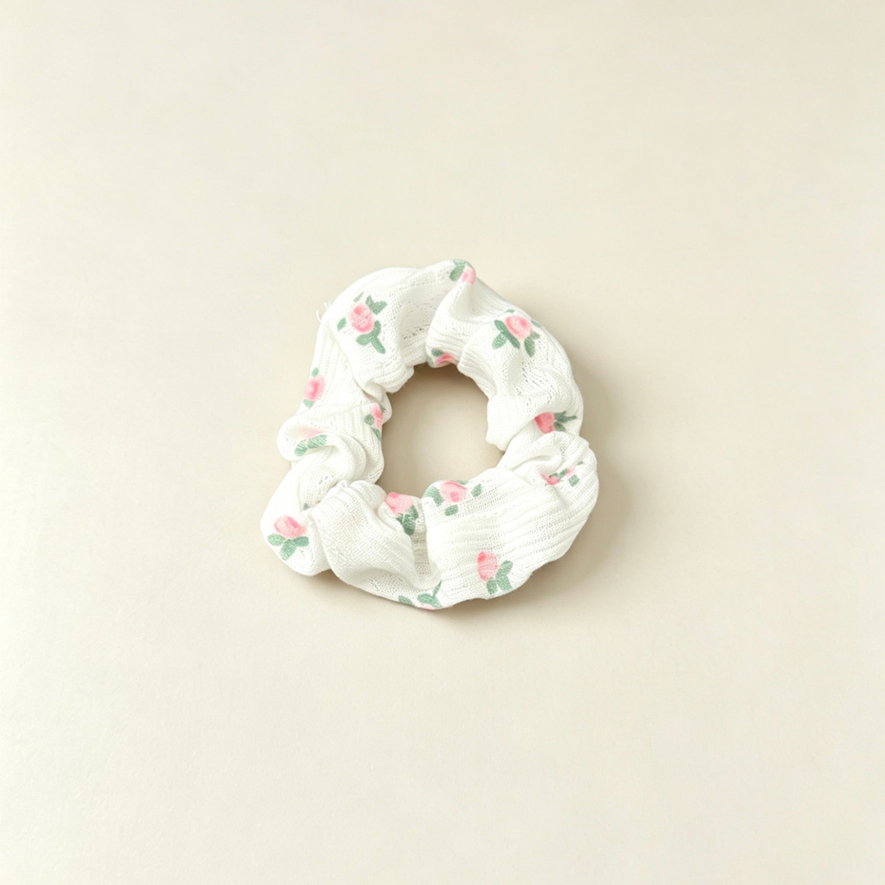 Soft Rose Floral Hair Tie｜淡淡的玫瑰碎花发圈