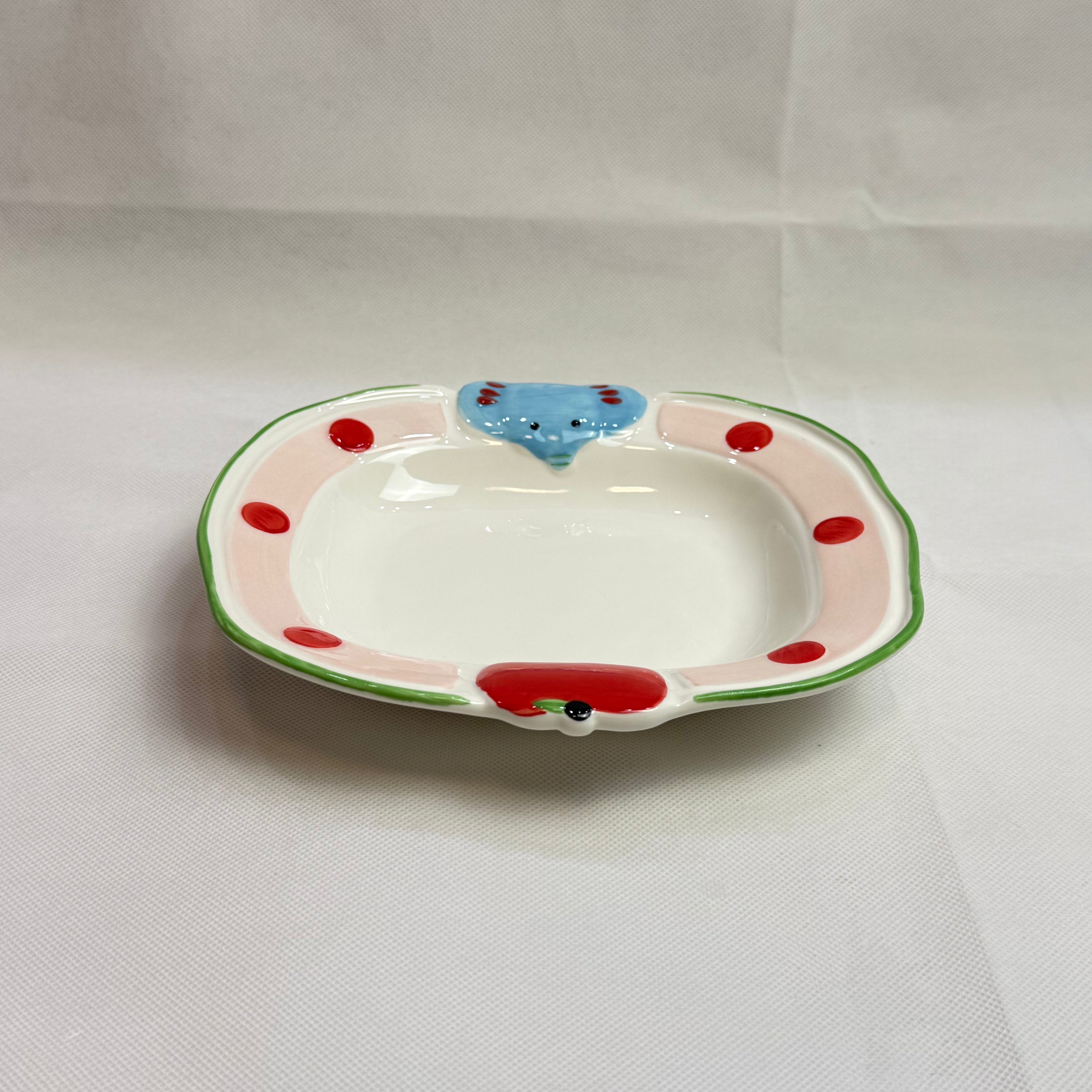 Elephant & Apple Plate｜小象和苹果碟子