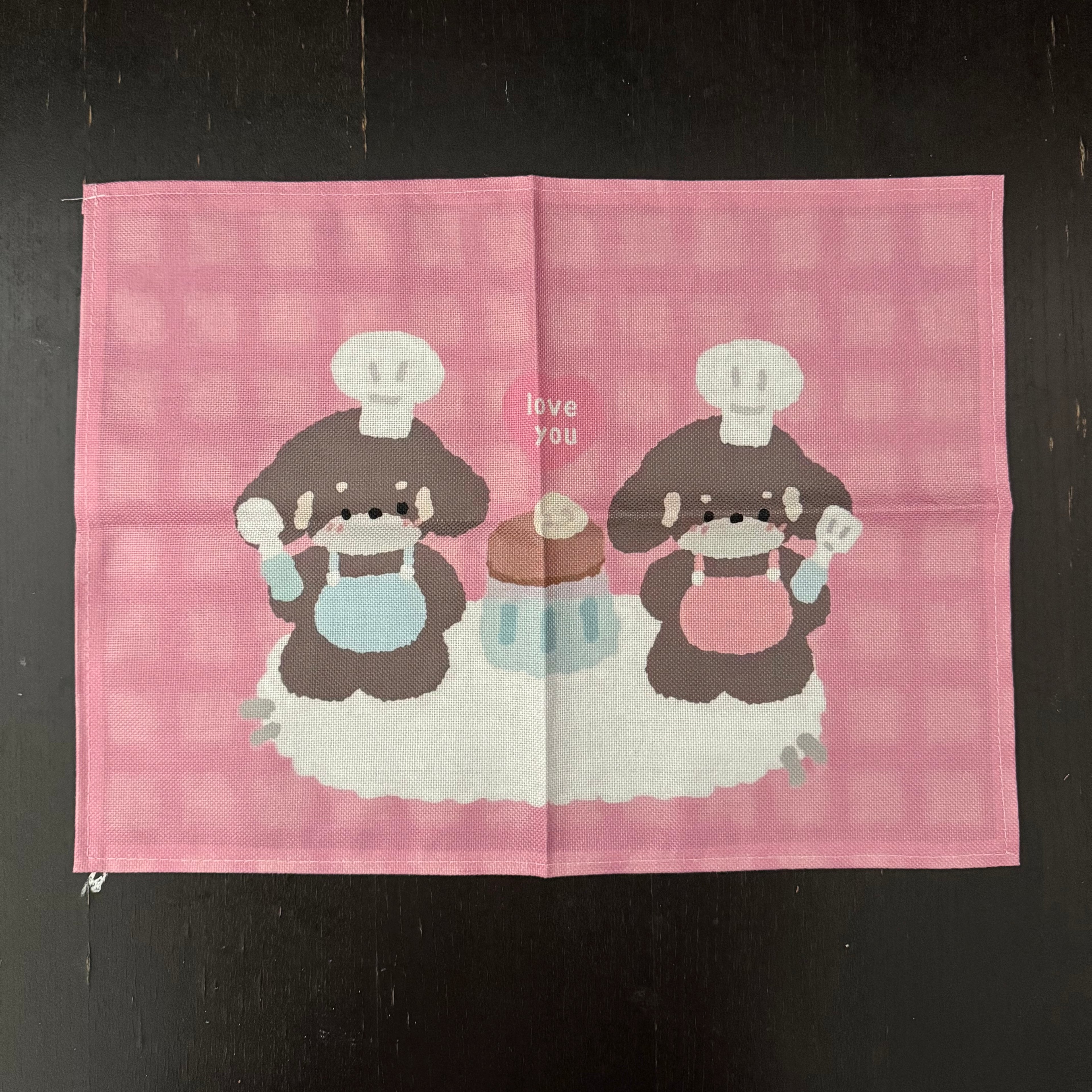 Chef Puppy Cake Mat｜小狗厨师做蛋糕桌垫