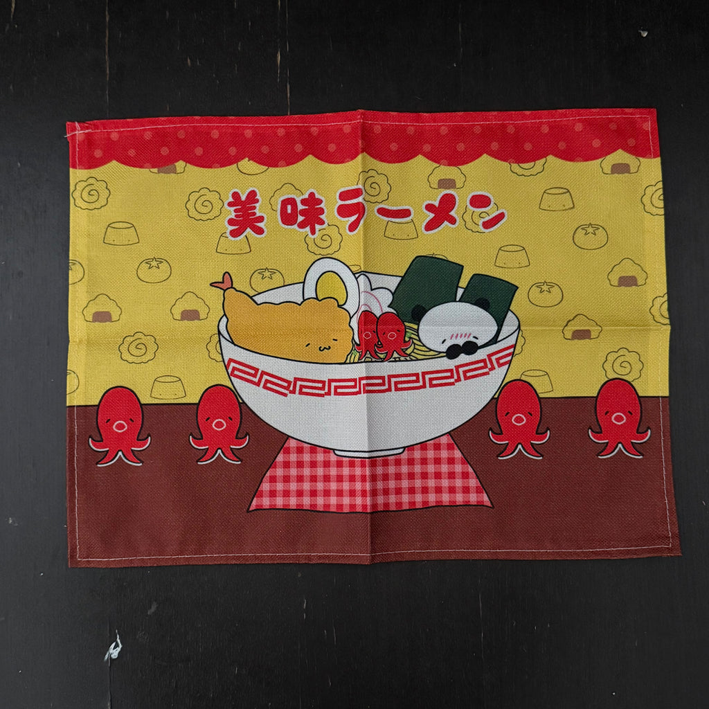 Panda & Tempura Ramen Mat｜熊猫和天妇罗拉面桌垫
