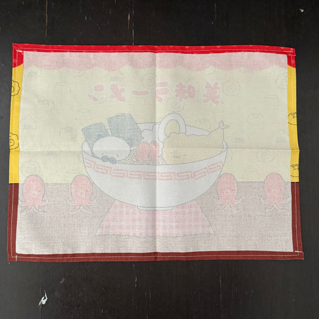 Panda & Tempura Ramen Mat｜熊猫和天妇罗拉面桌垫