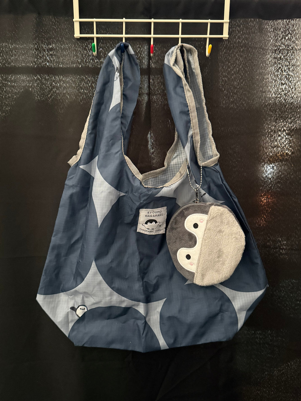 Blue Penguin Foldable Shopping Bag｜企鹅蓝色便携购物袋