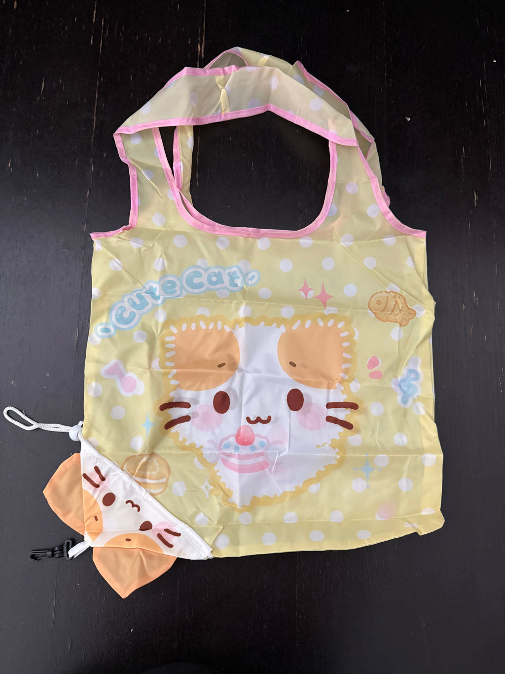 Cute Cat Foldable Shopping Bag｜可爱小猫便携式购物袋