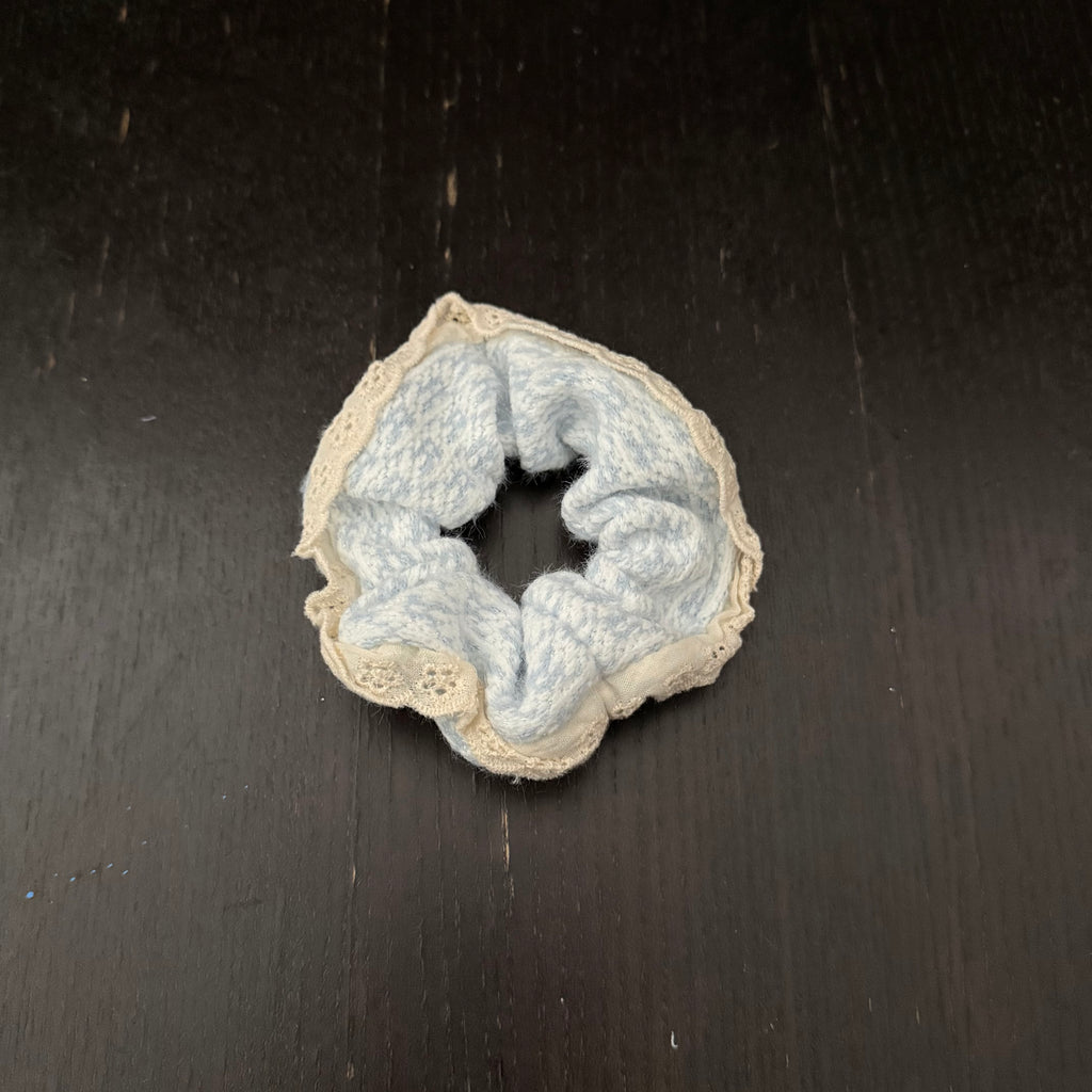 Blue Thick Fabric Hair Tie｜蓝色厚面料发圈