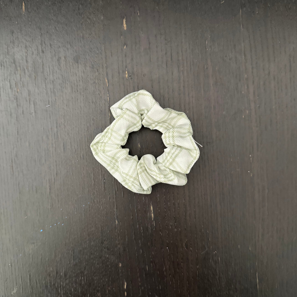 Green Plaid Hair Tie｜绿色格子发圈
