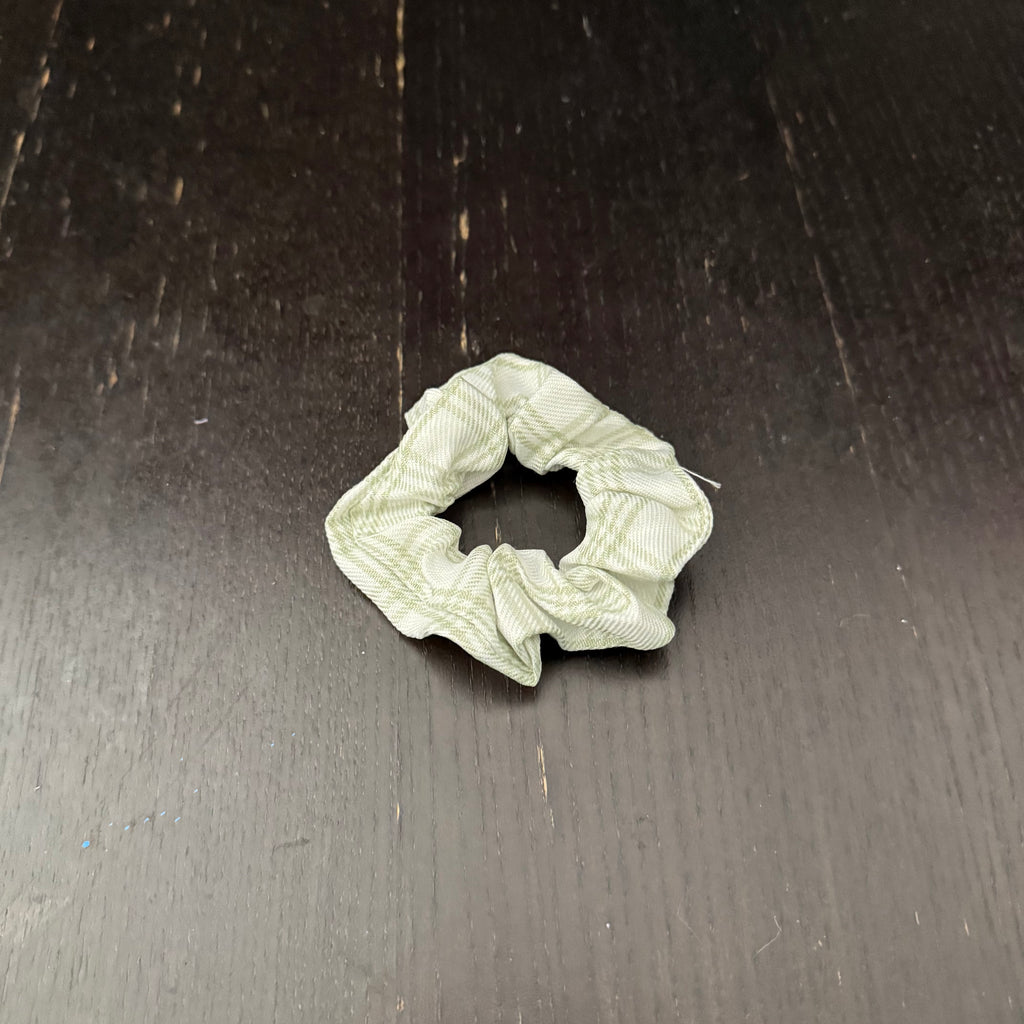 Green Plaid Hair Tie｜绿色格子发圈