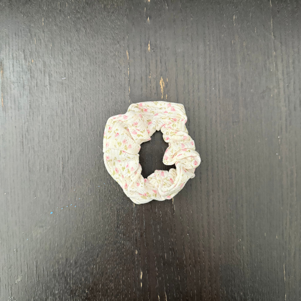 Pink Floral Hair Tie｜粉色碎花发圈