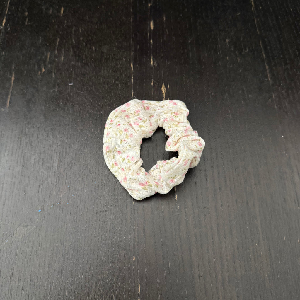 Pink Floral Hair Tie｜粉色碎花发圈