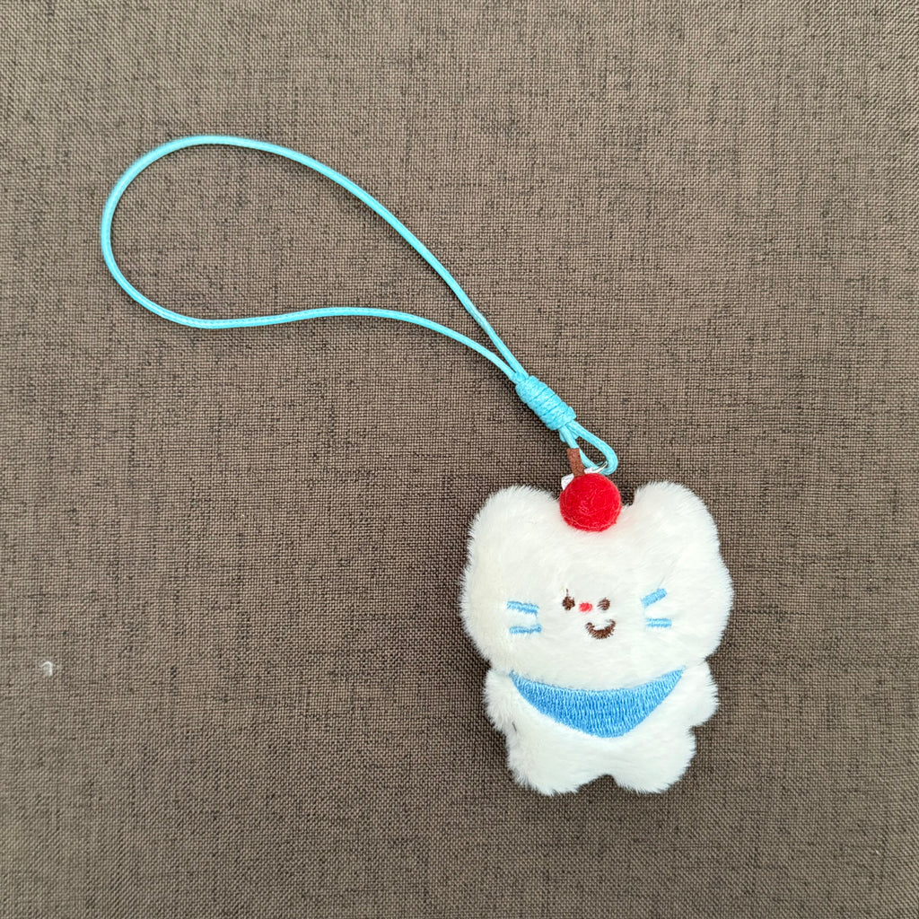 Cool Cherry Cat Keychain｜很拽的樱桃小猫挂件