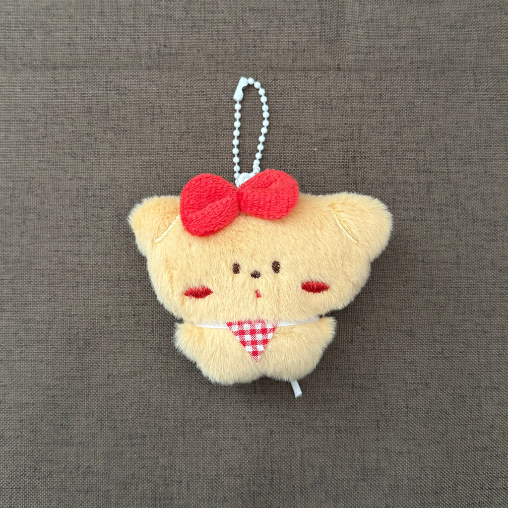 Checkered Scarf Bear Keychain｜漂亮的方格领巾小熊挂件