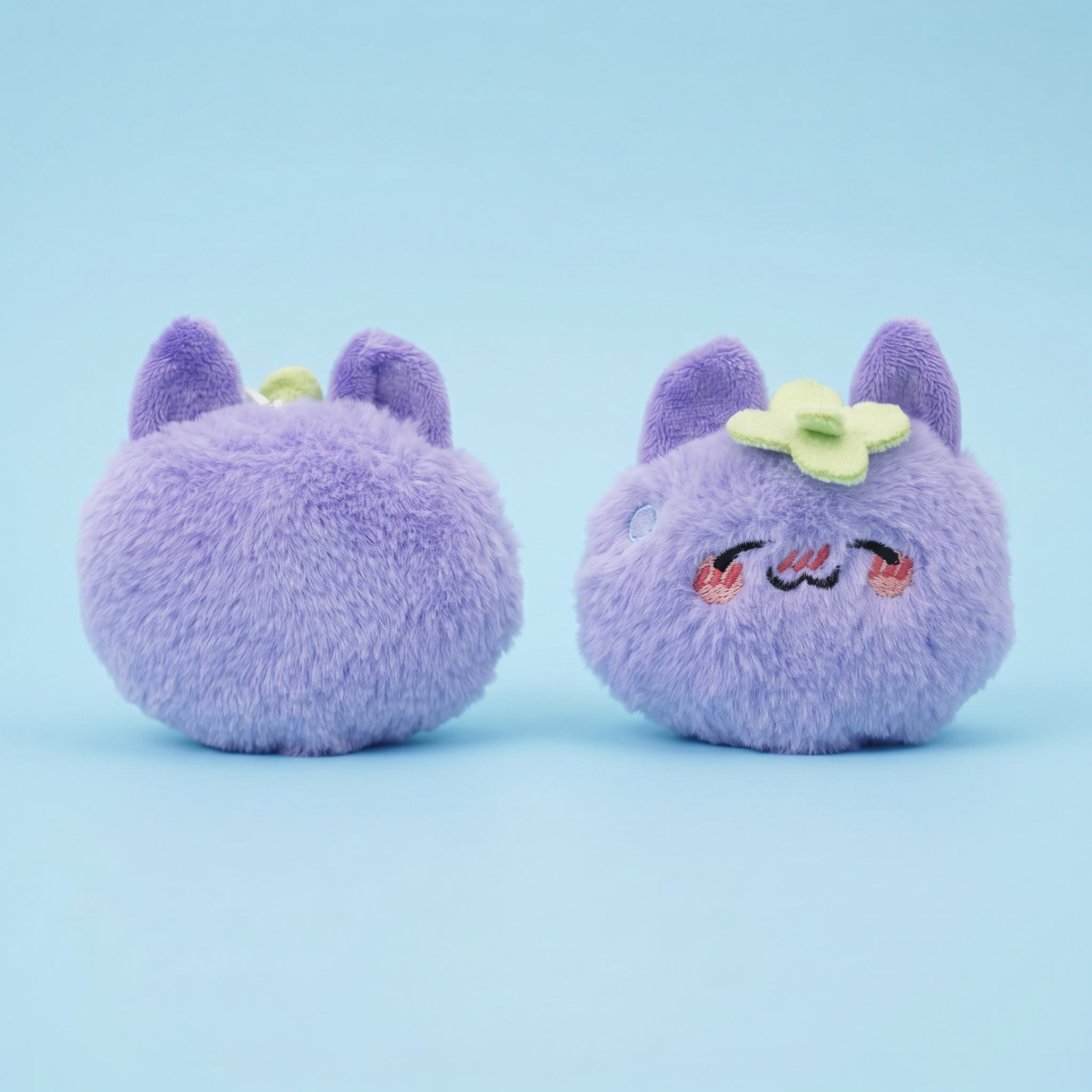 Cheerful Eggplant Cat Keychain｜幸福的茄子挂件