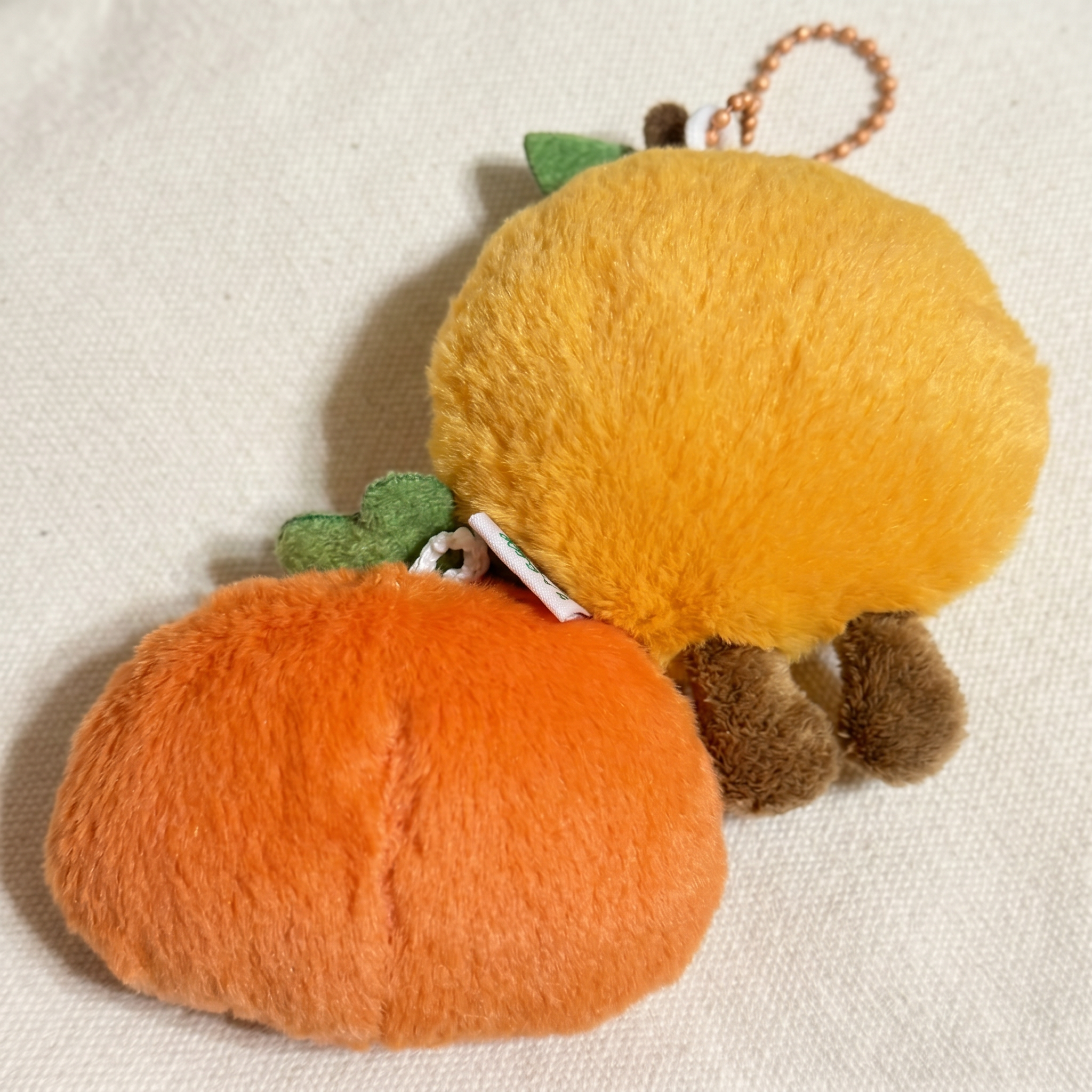 Orange and Persimmon Keychain｜橘子和柿子挂件