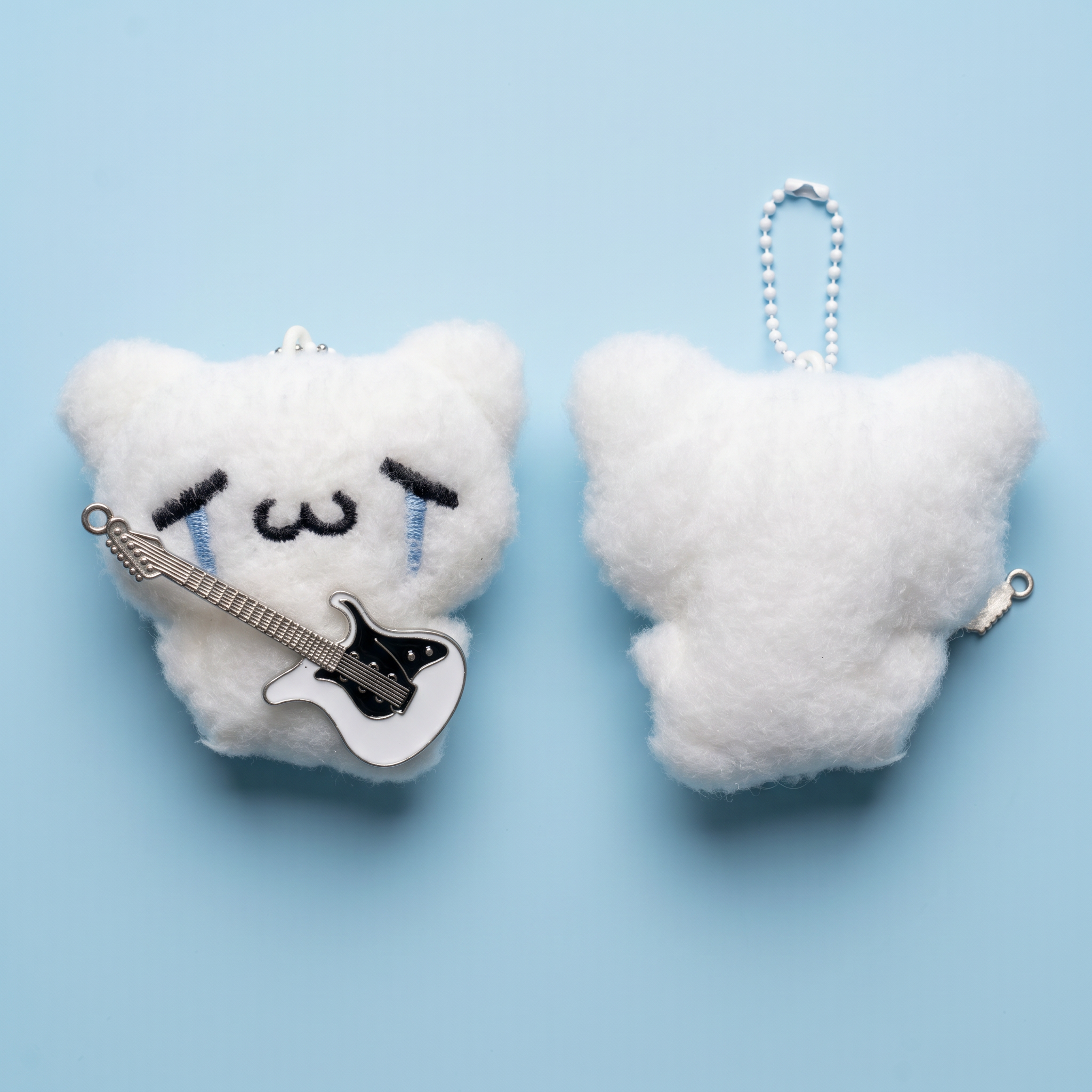 Crying Guitar Dog Keychain｜哭泣的吉他小狗挂件