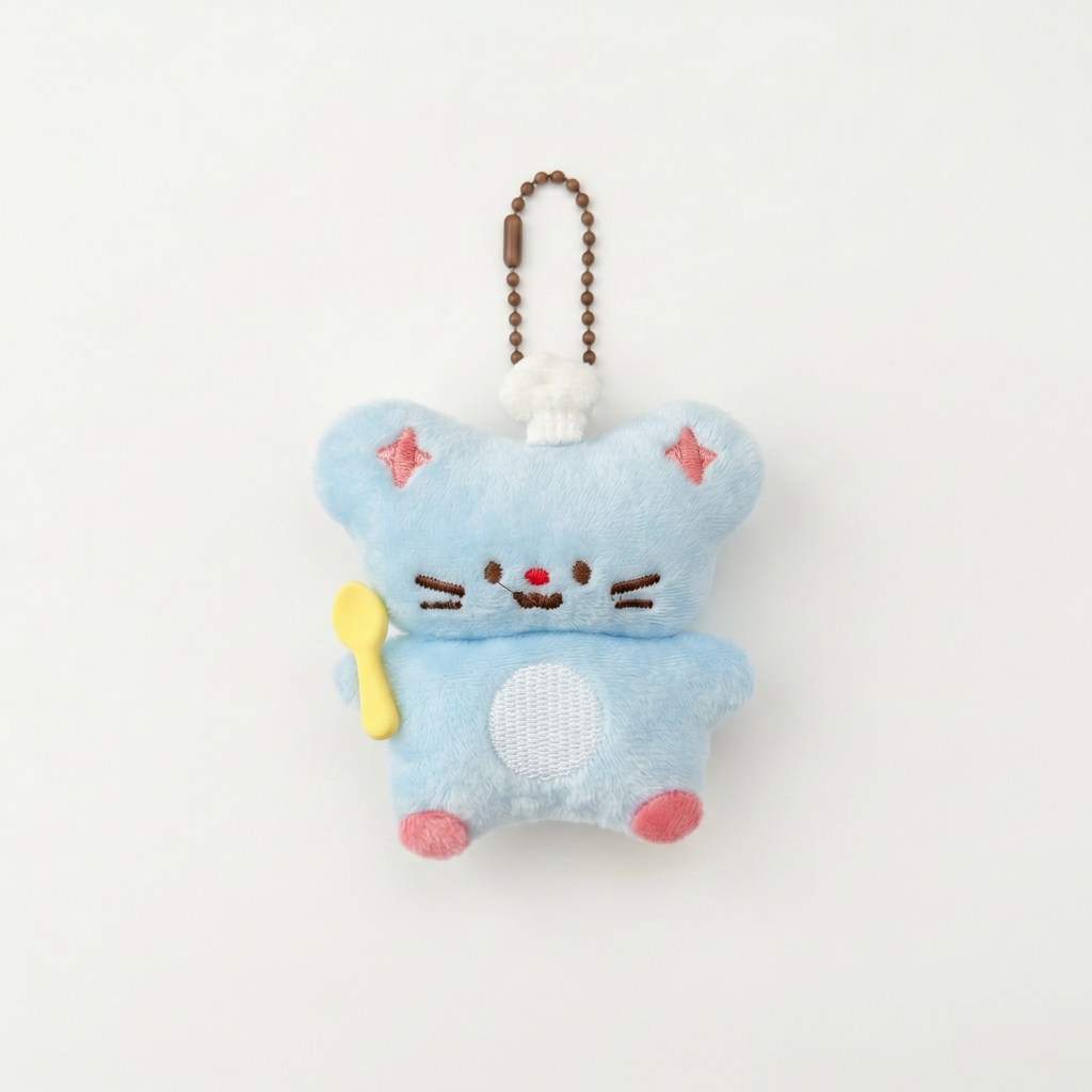 Cheerful Chef Mouse Keychain｜开心的厨师老鼠挂件