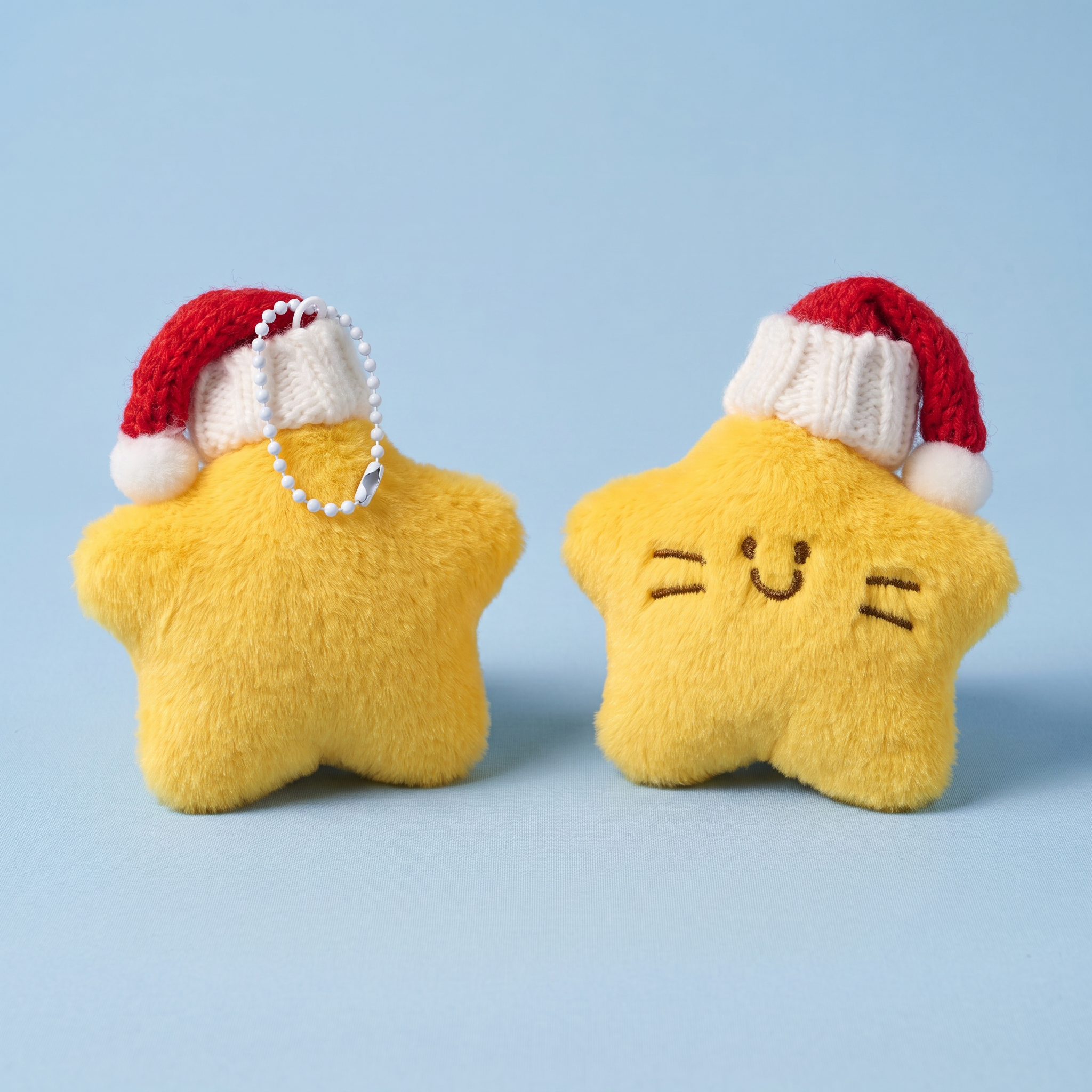 Christmas Star Keychain｜圣诞帽星星挂件