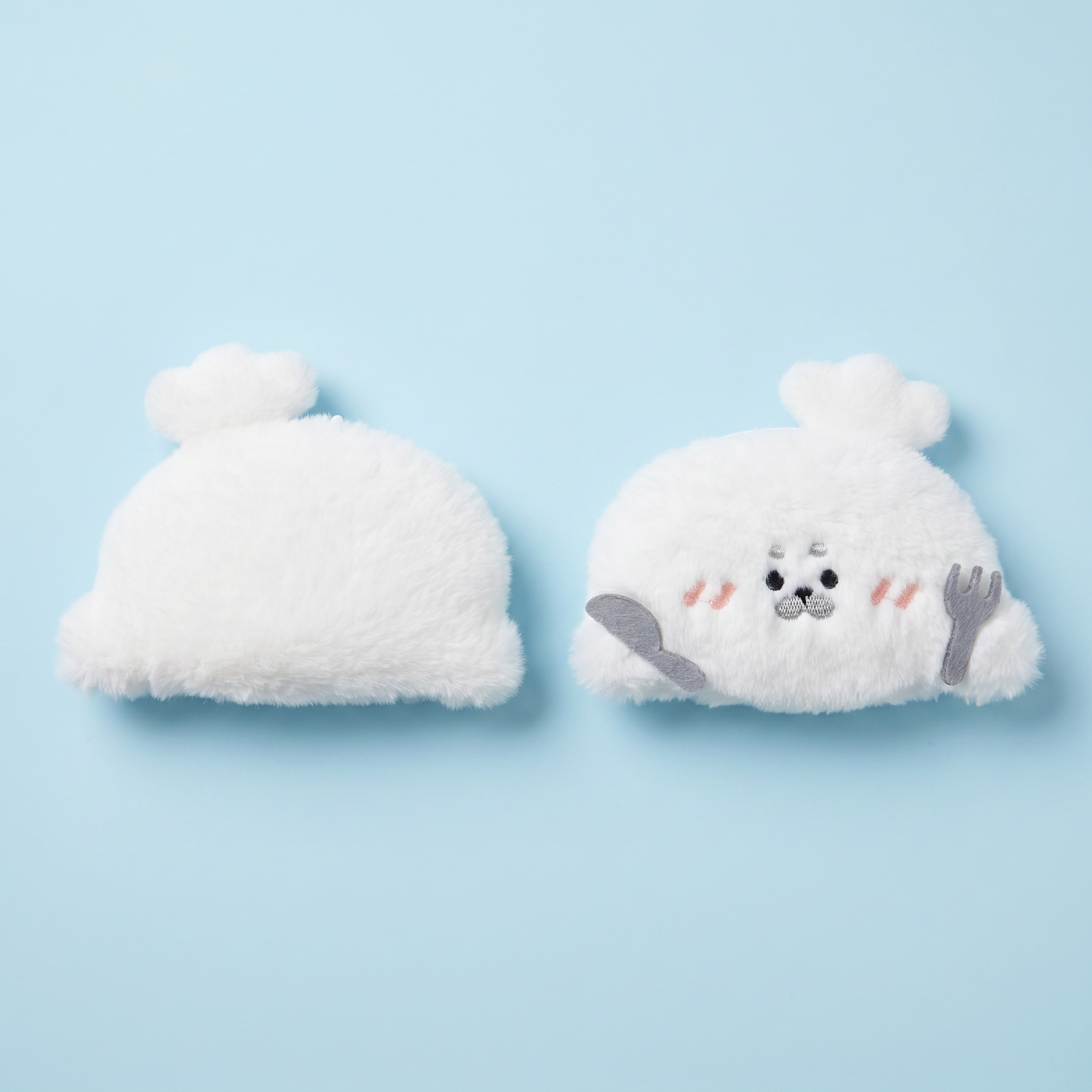 Mealtime Seal Keychain｜准备吃饭的海豹挂件