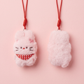 Red Plaid Neckerchief Bunny Keychain｜红色格子领巾兔子挂件
