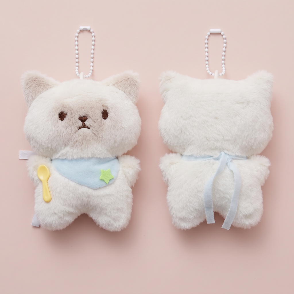 Siamese Cat with Blue Napkin Keychain｜带蓝色领巾的暹罗小猫挂件