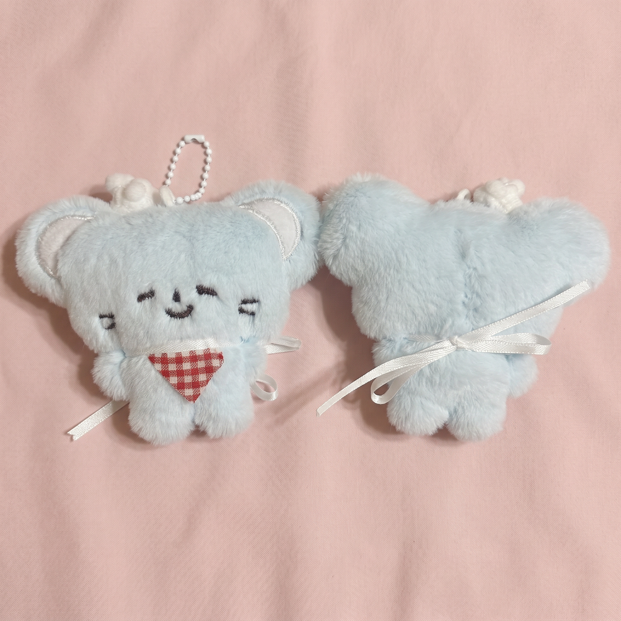 Mouse with Red Plaid Scarf Keychain｜系红色方格领巾的鼠鼠挂件