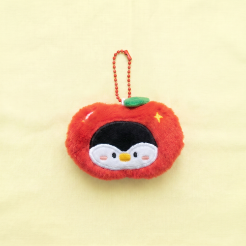 Apple Penguin Keychain｜苹果企鹅挂件