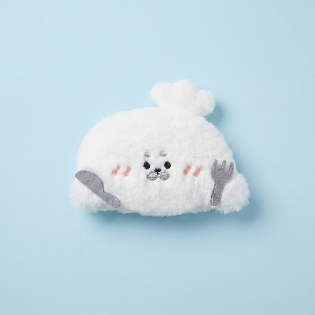 Mealtime Seal Keychain｜准备吃饭的海豹挂件