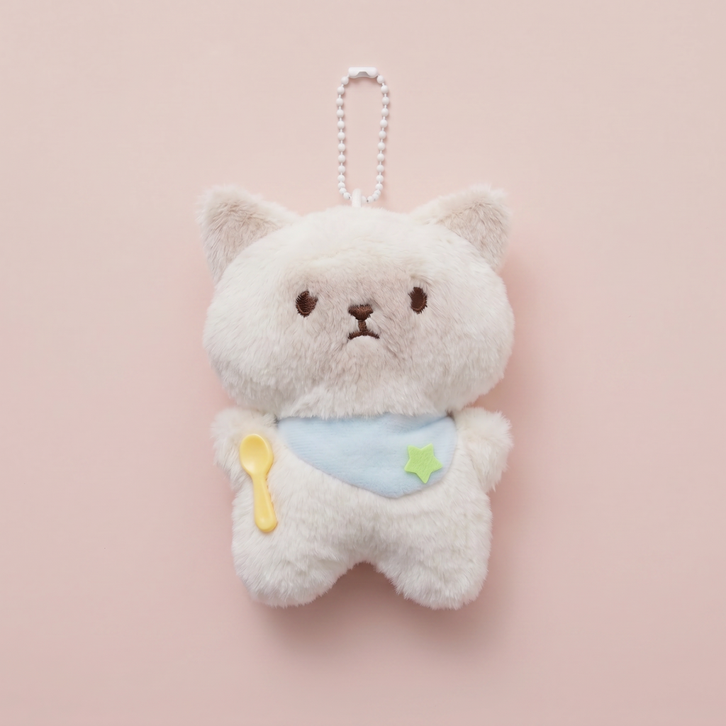 Siamese Cat with Blue Napkin Keychain｜带蓝色领巾的暹罗小猫挂件