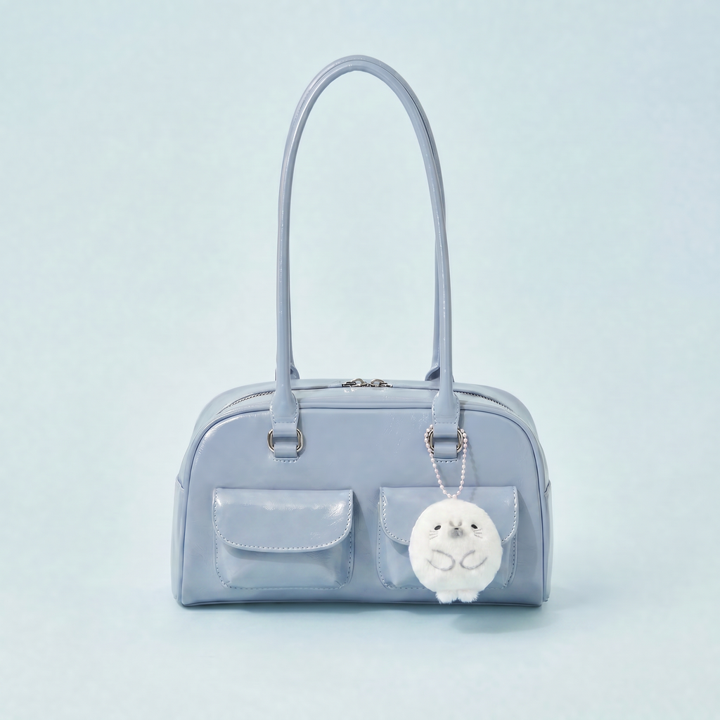 Serious White Seal Keychain｜严肃的白色海豹挂件