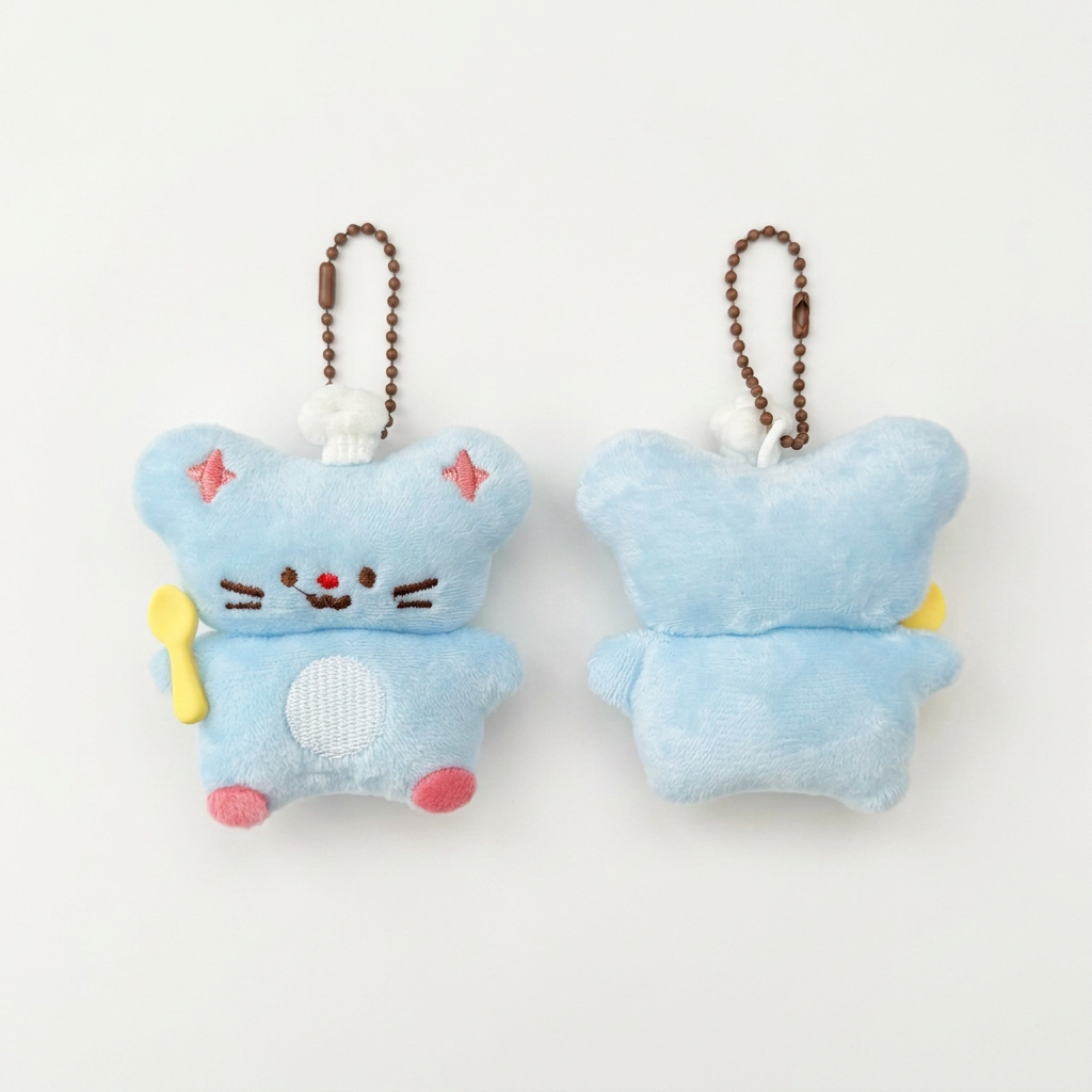 Cheerful Chef Mouse Keychain｜开心的厨师老鼠挂件